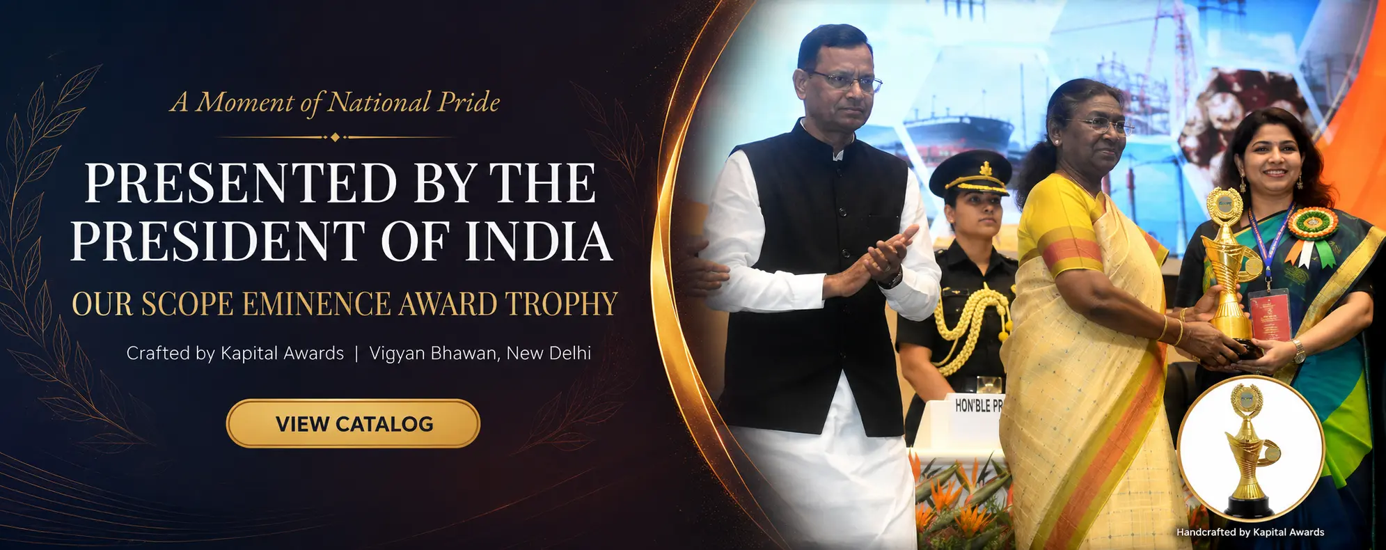 SCOPE Eminence Award presented by the President of India - Kapital Awards