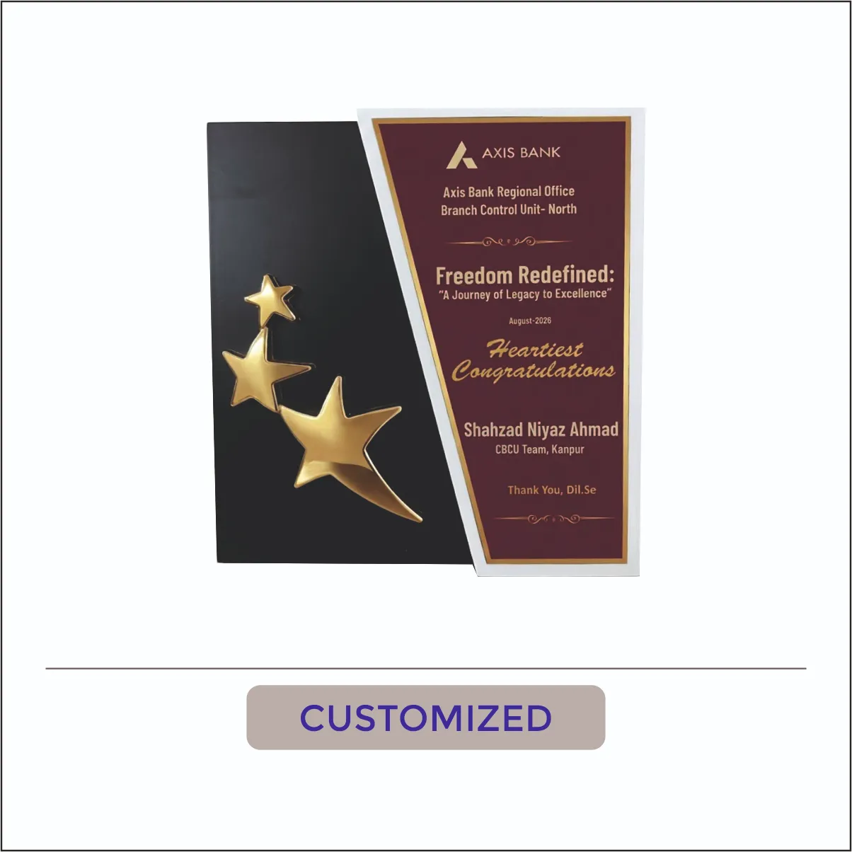 Custom Star Appreciation Plaque - CTM-001