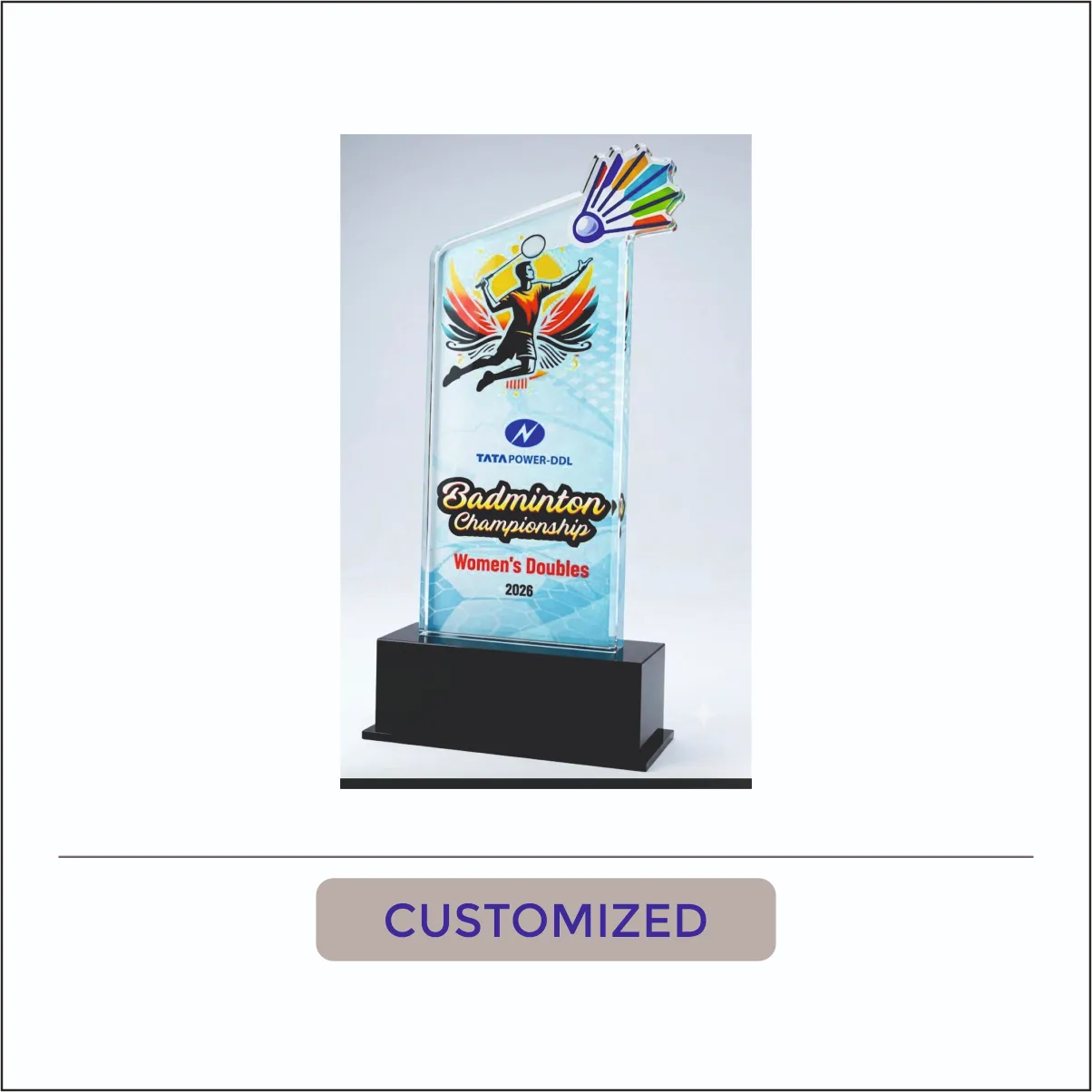 Custom Badminton Championship Award - CTM-008