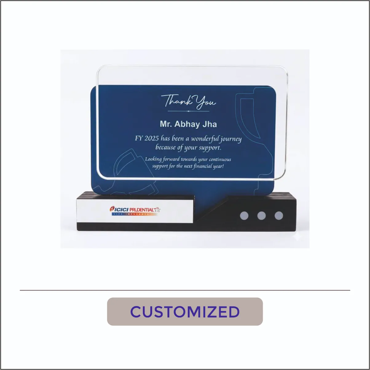 Custom Desk Memento Award - CTM-009