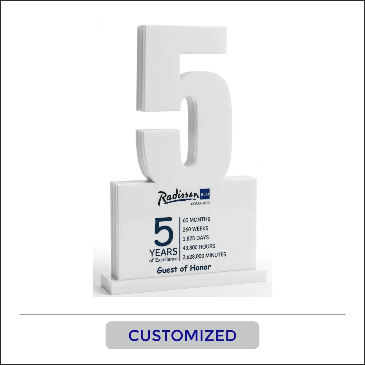 Custom Anniversary Milestone Award - CTM-015