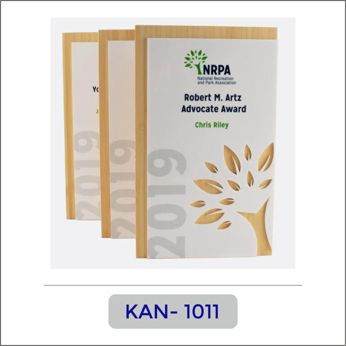 Wooden Tree Design Appreciation Award - KAN-1011