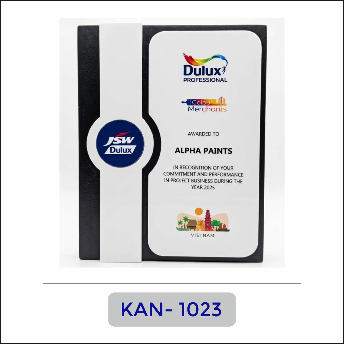 Wooden Corporate Recognition Plaque - KAN-1023
