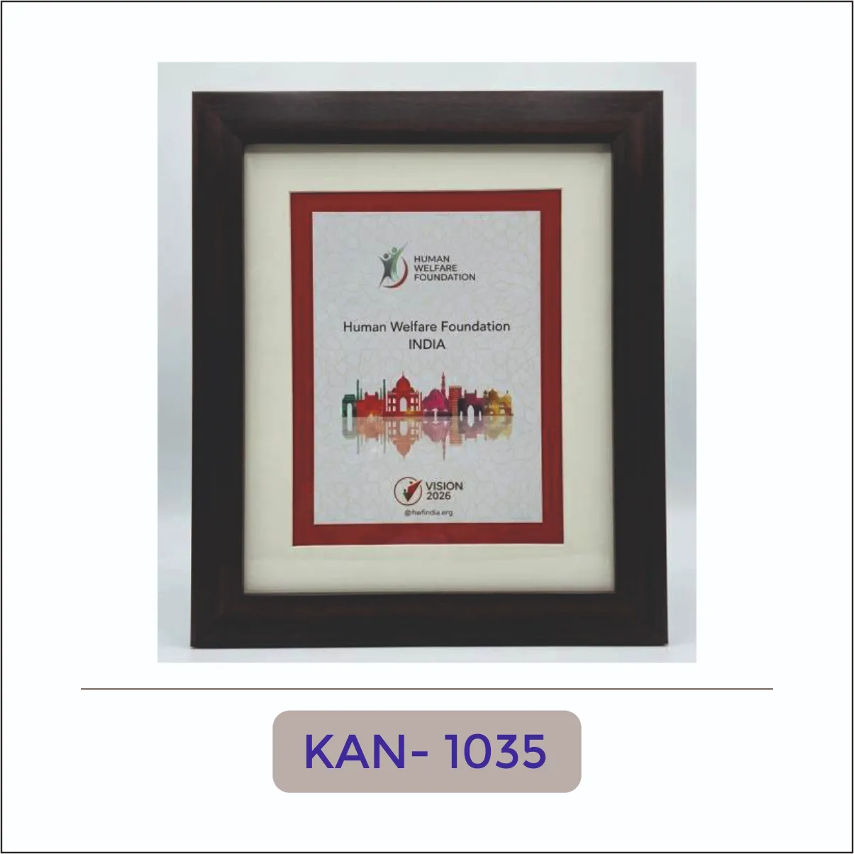 Wooden Certificate Frame with Photo Mount - KAN-1035
