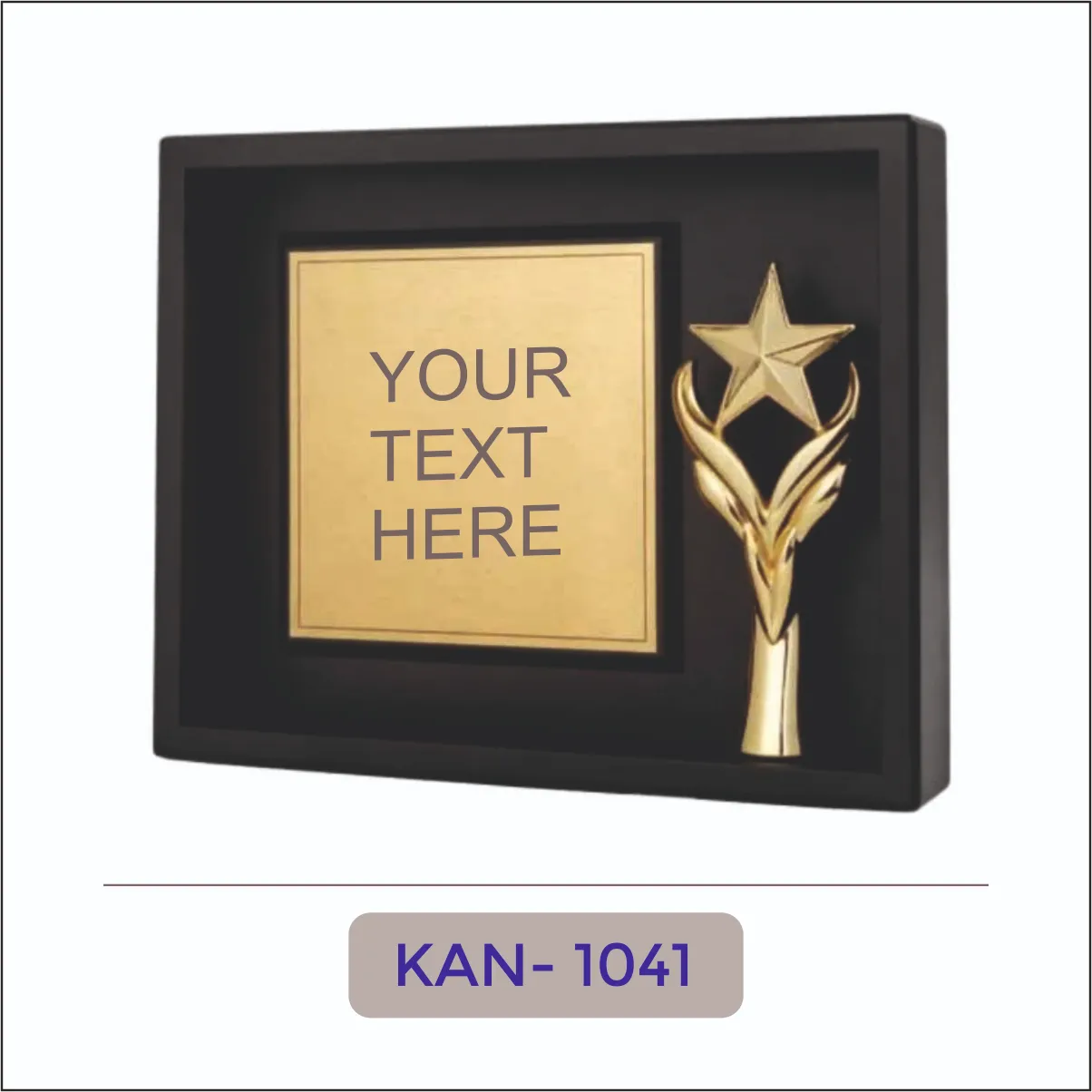 Wooden Shadow Box Award - KAN-1041