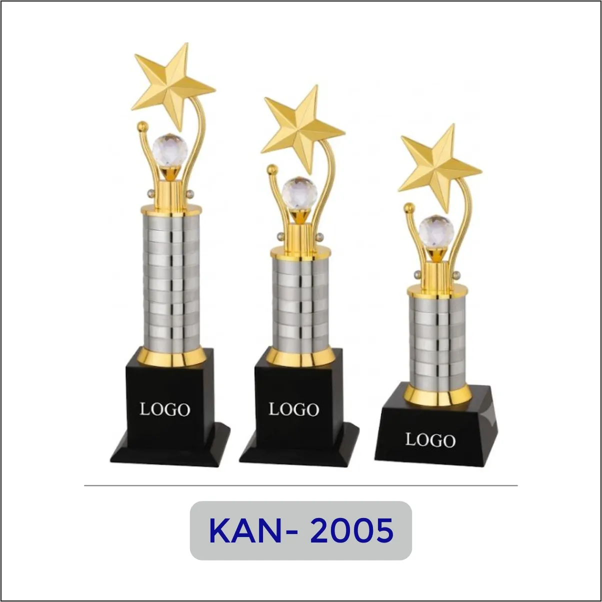 Gold Star Metal Trophy - KAN-2005