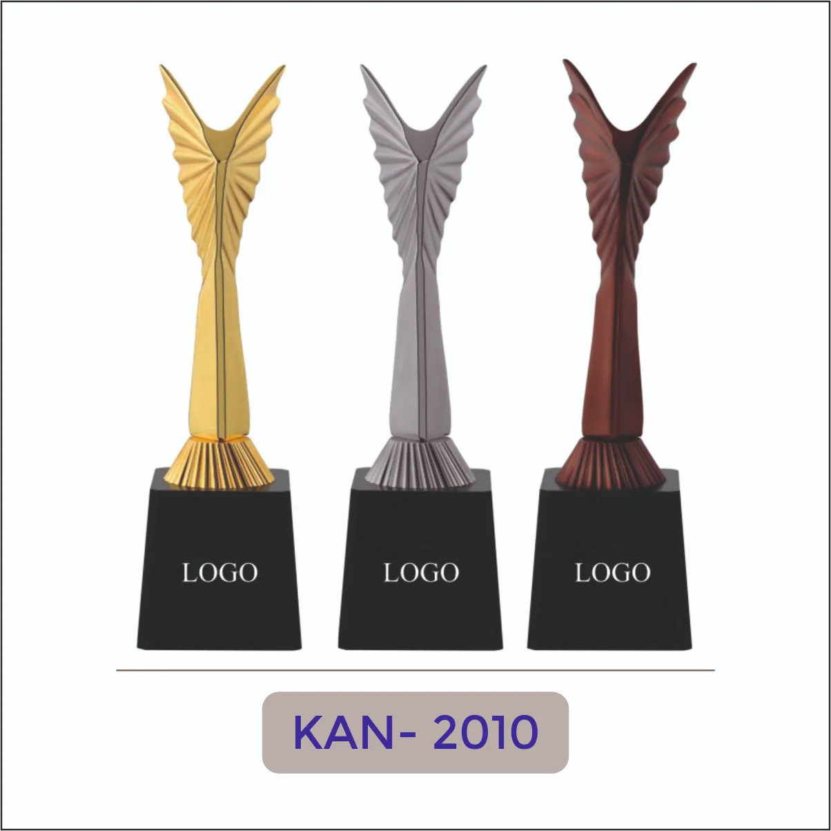 Angel Wing Metal Trophy - KAN-2010