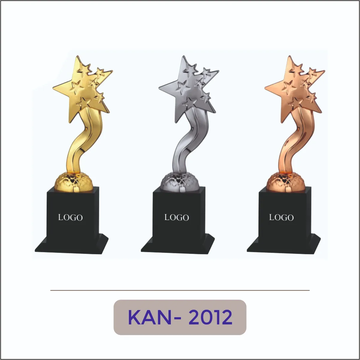 Star Burst Metal Trophy - KAN-2012