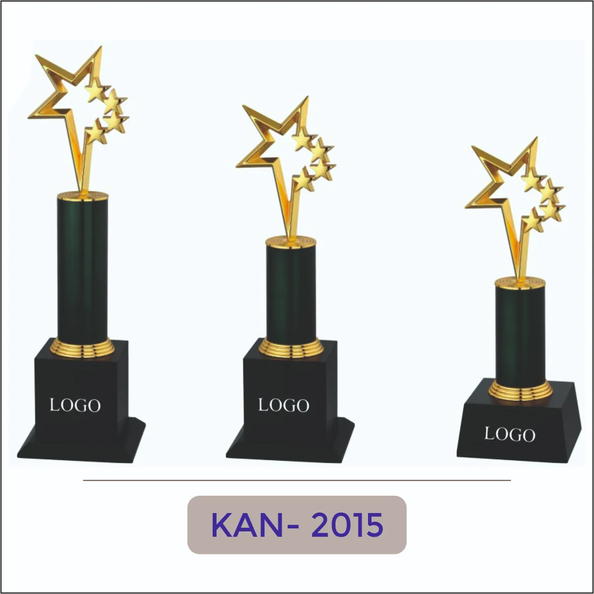 Multi-Star Metal Trophy - KAN-2015