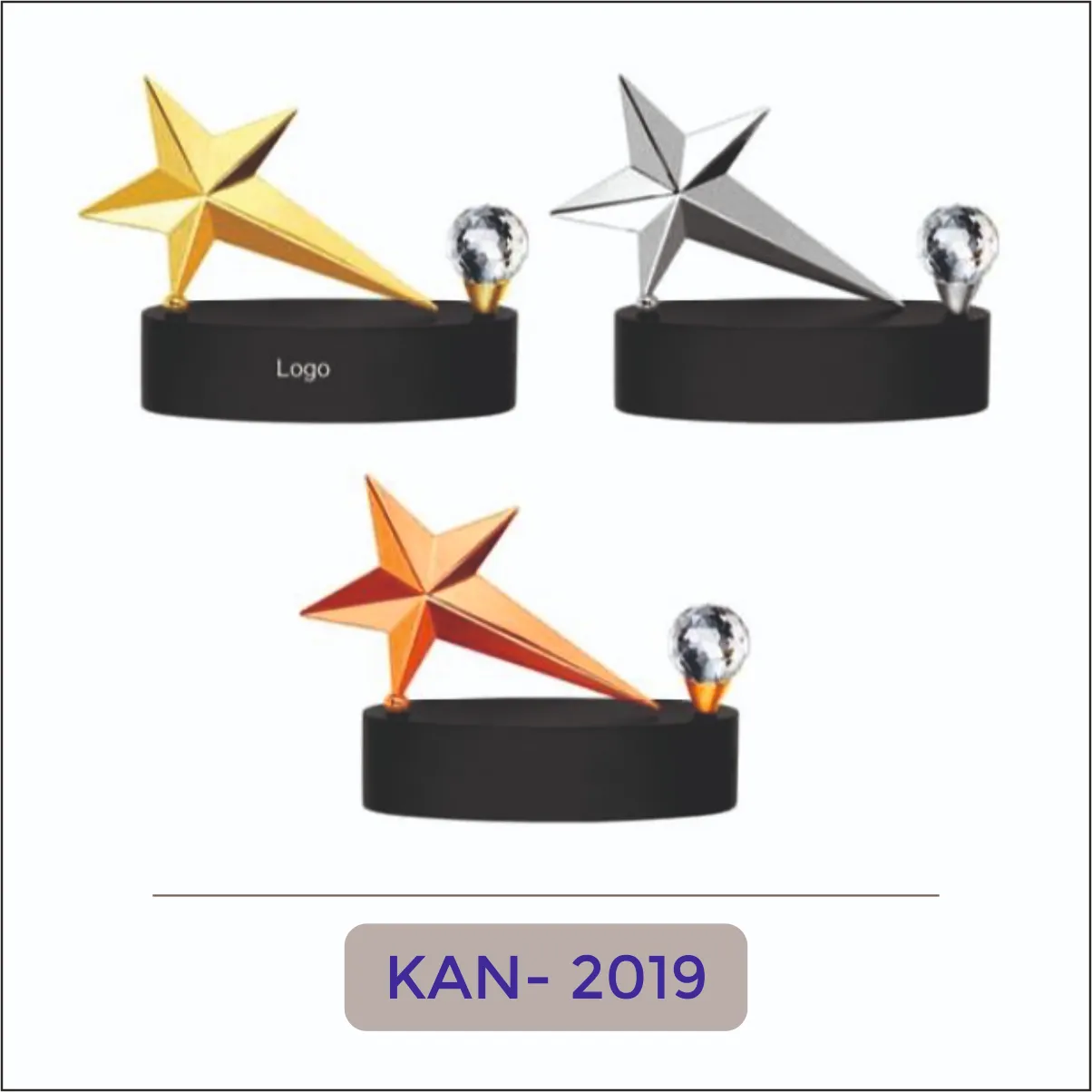 Modern Star Metal Trophy - KAN-2019