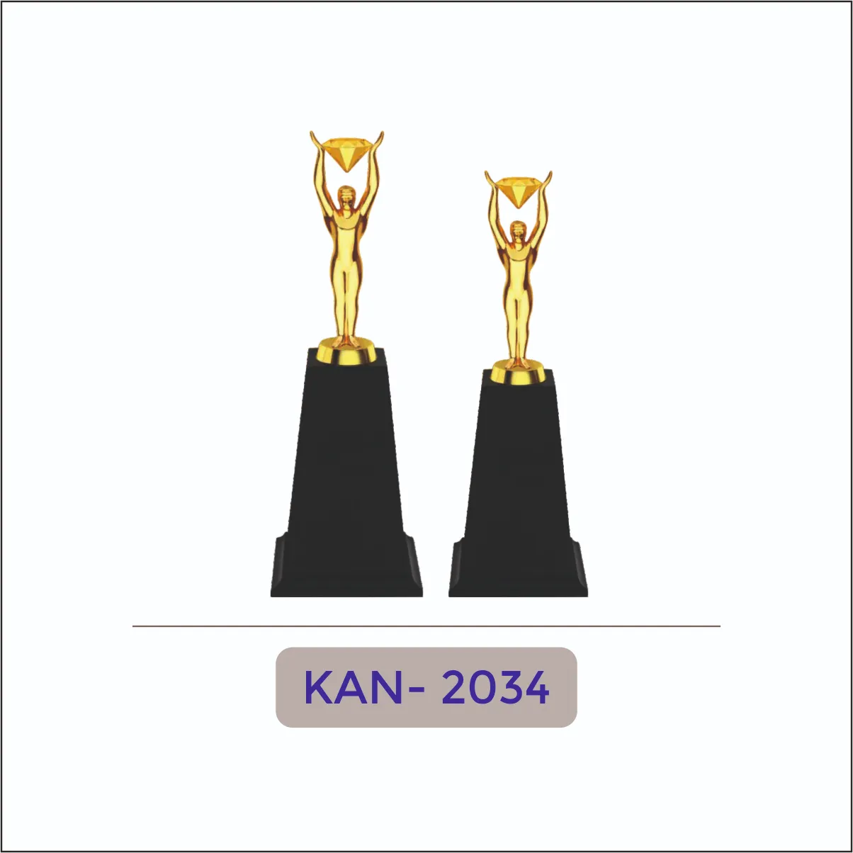 Victory Figure Metal Trophy (Pair) - KAN-2034