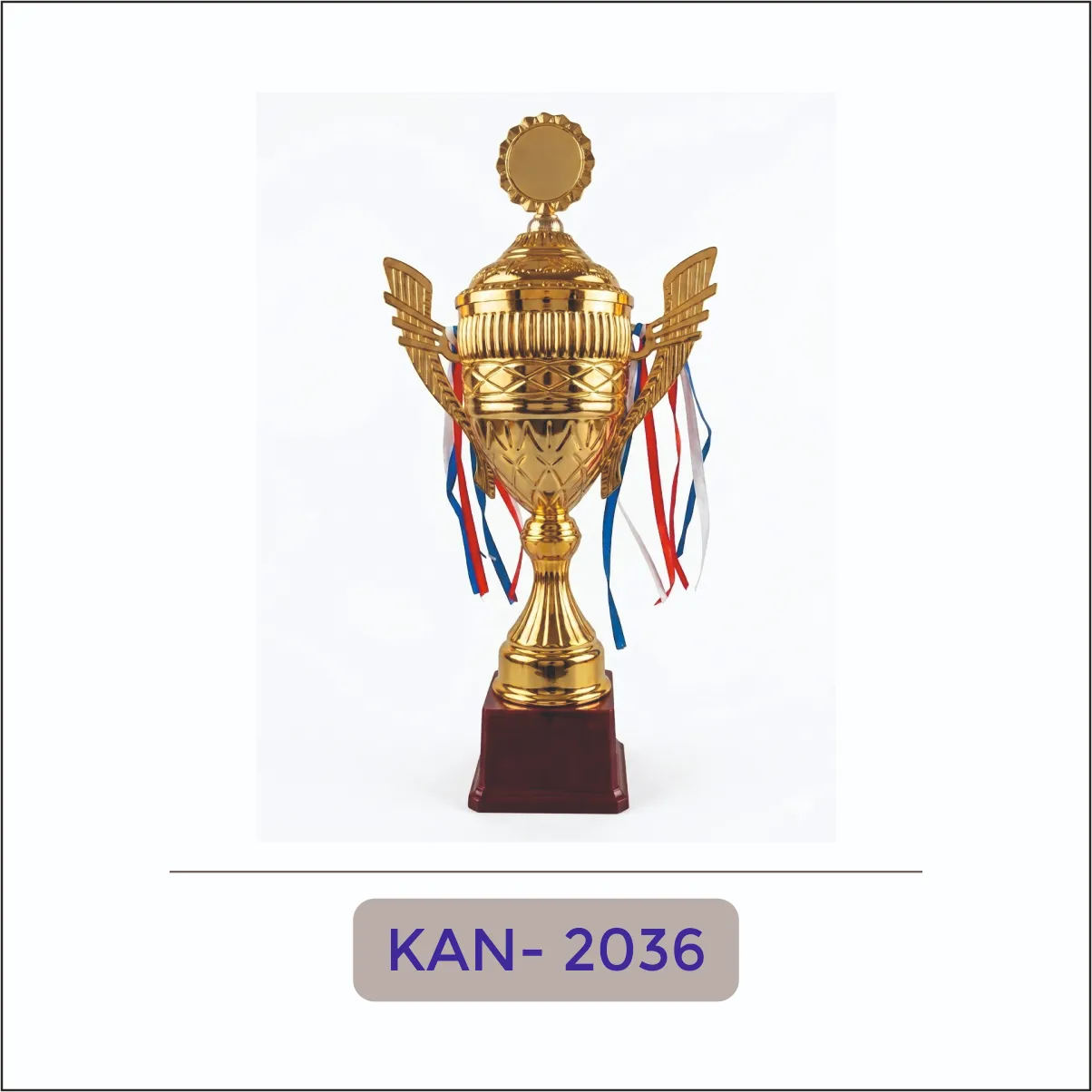 Gold Winged Cup Trophy - KAN-2036