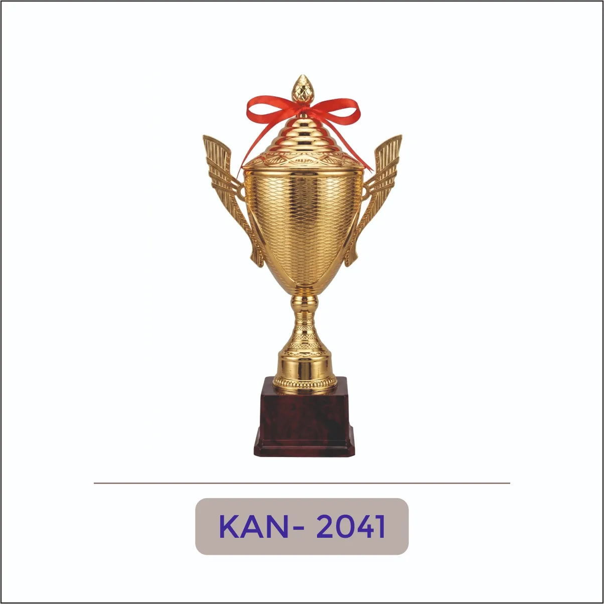 Gold Cup Trophy with Bow - KAN-2041