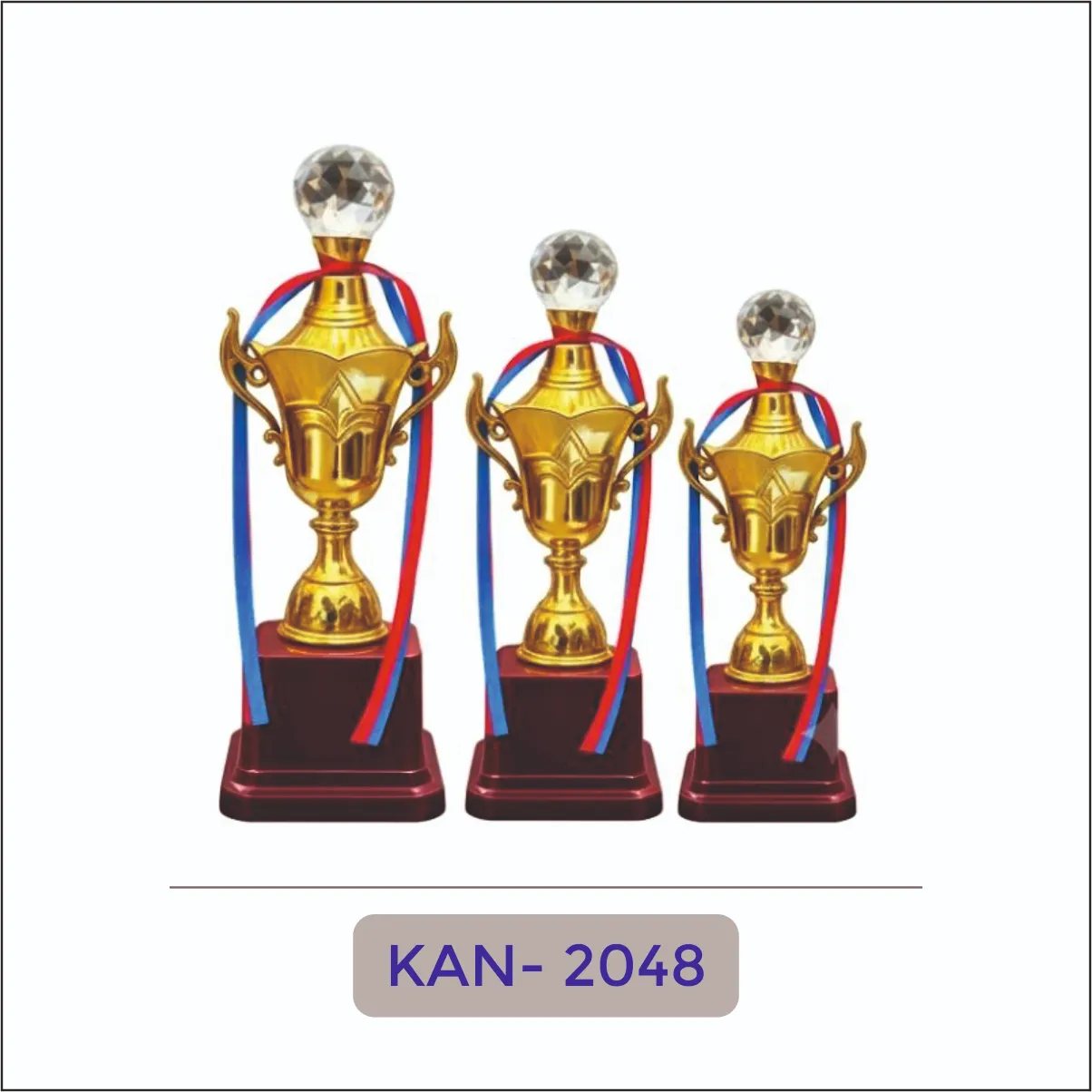 Crystal-Top Cup Trophy Set - KAN-2048