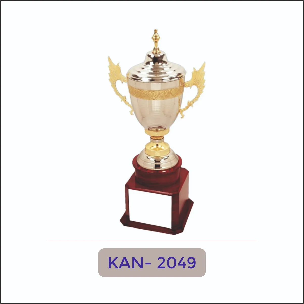 Winged Gold Cup Trophy - KAN-2049