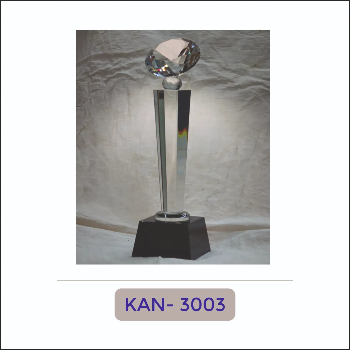 Crystal Globe Top Trophy - KAN-3003