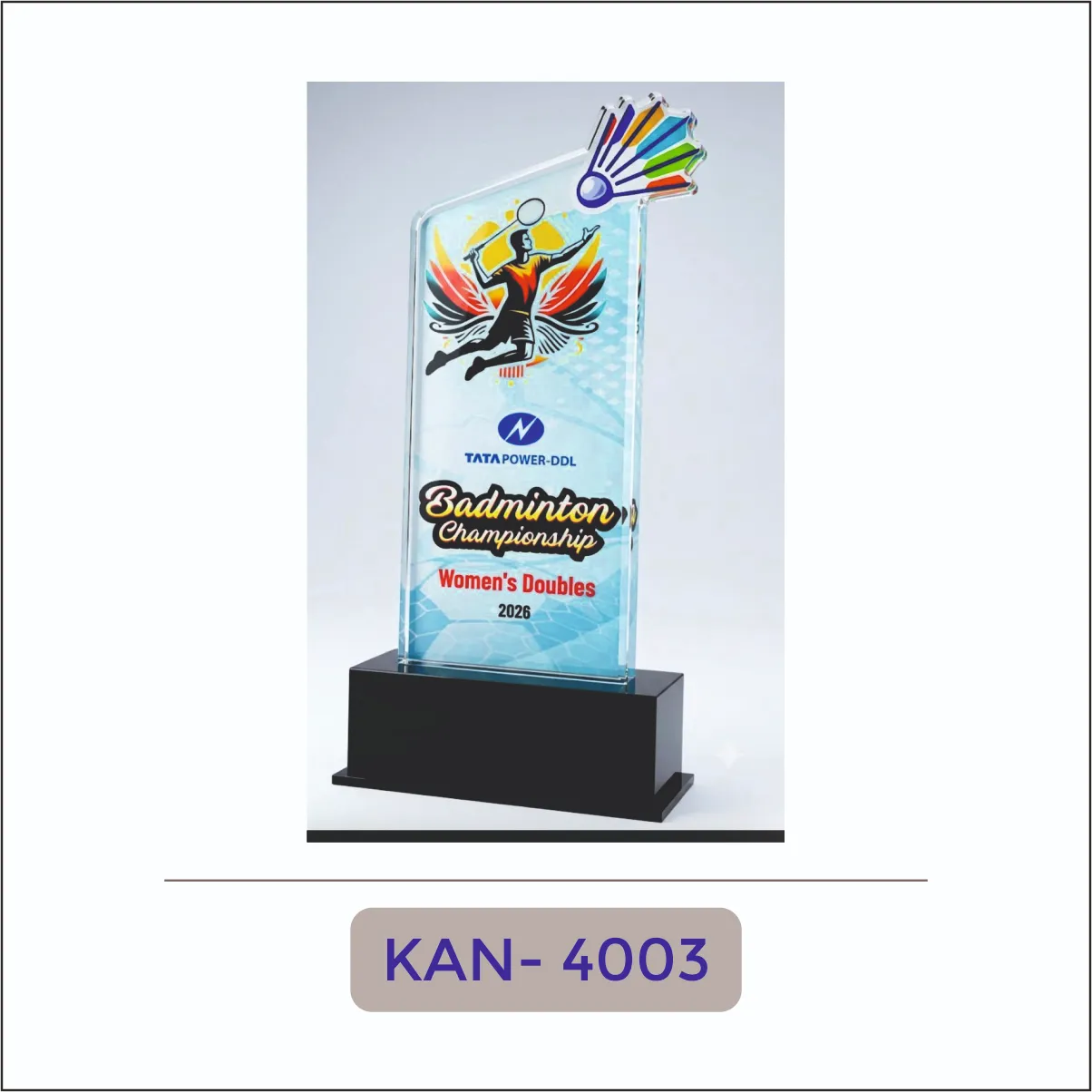 Printed Acrylic Sports Trophy - KAN-4003