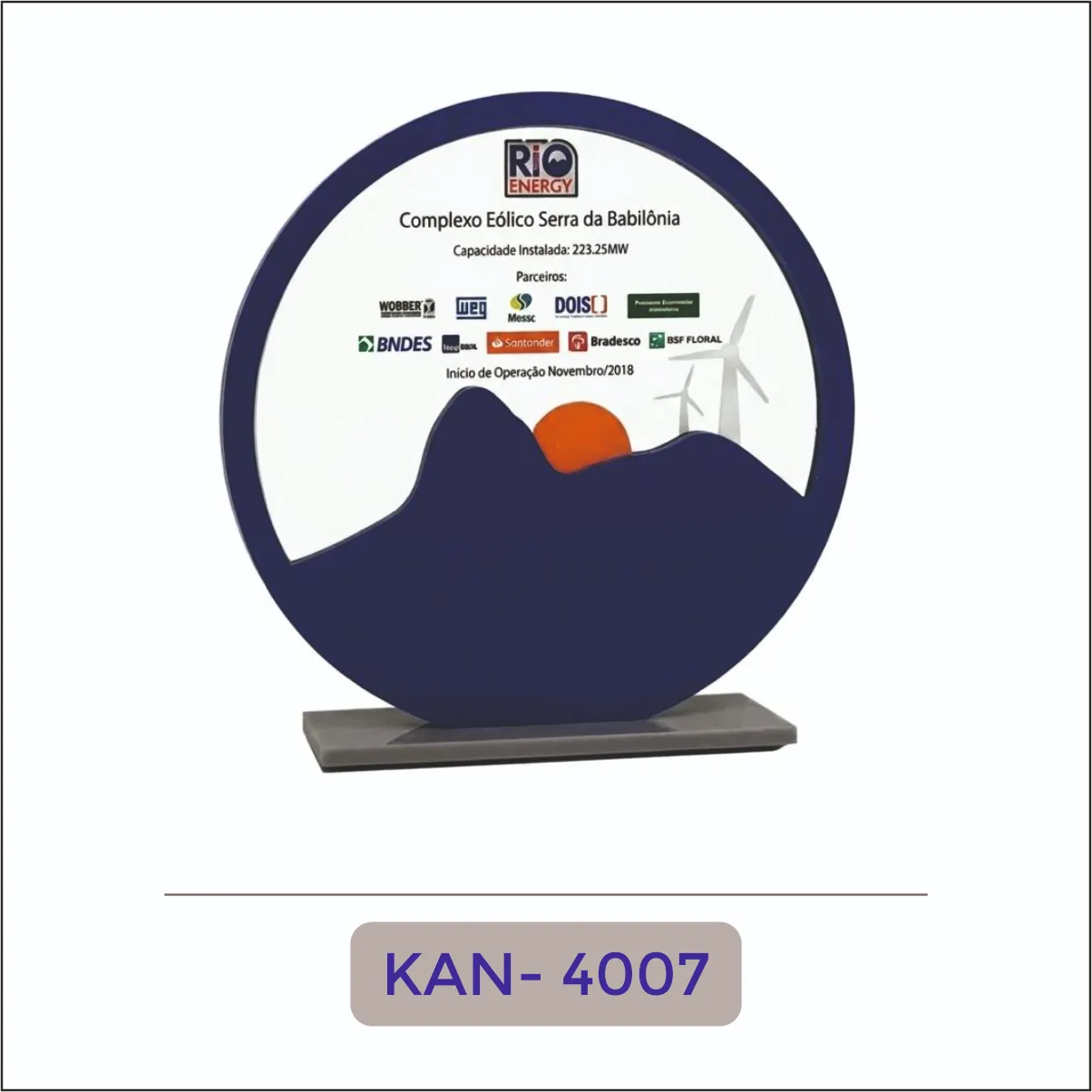 Acrylic Circle Corporate Award - KAN-4007