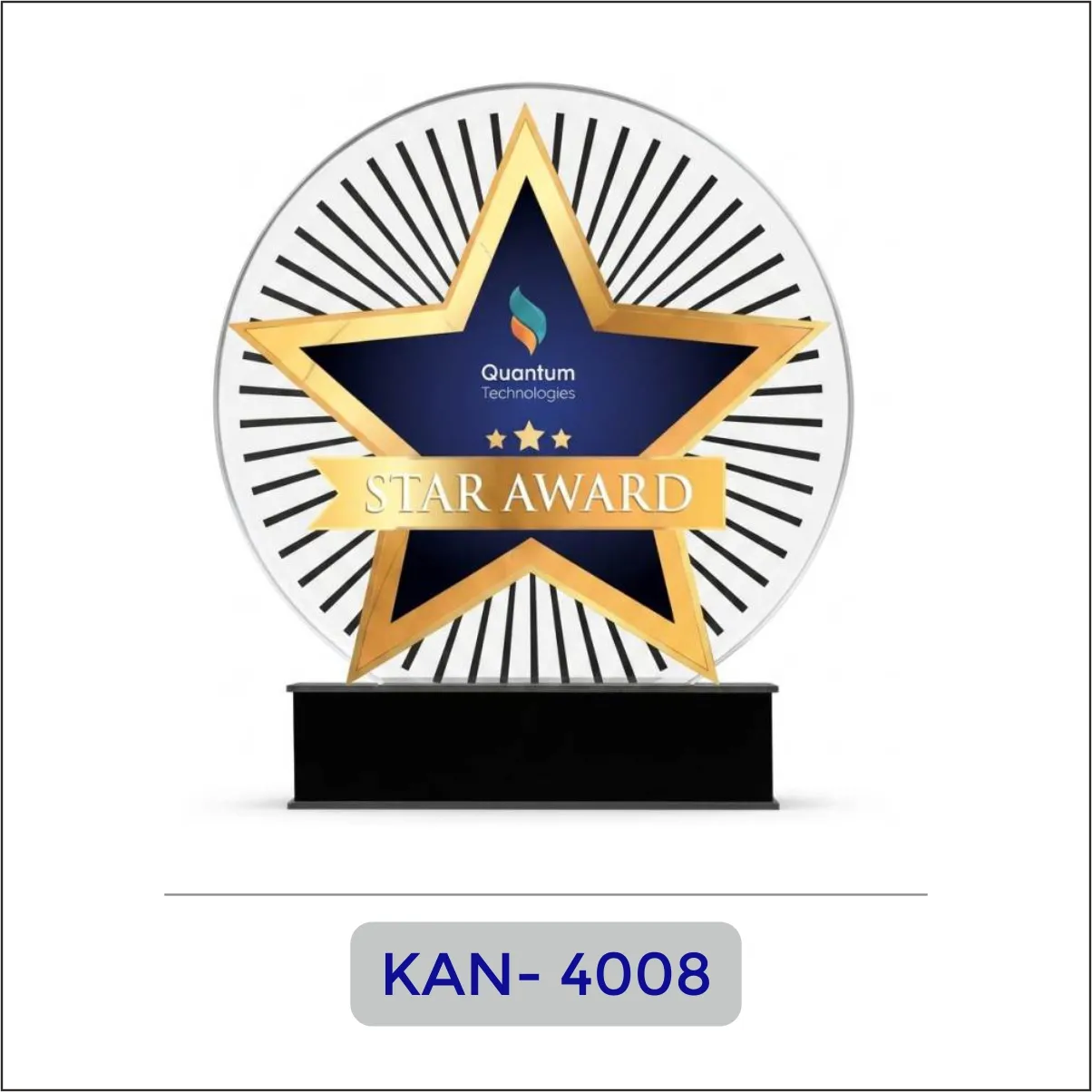 Acrylic Star Year Award - KAN-4008