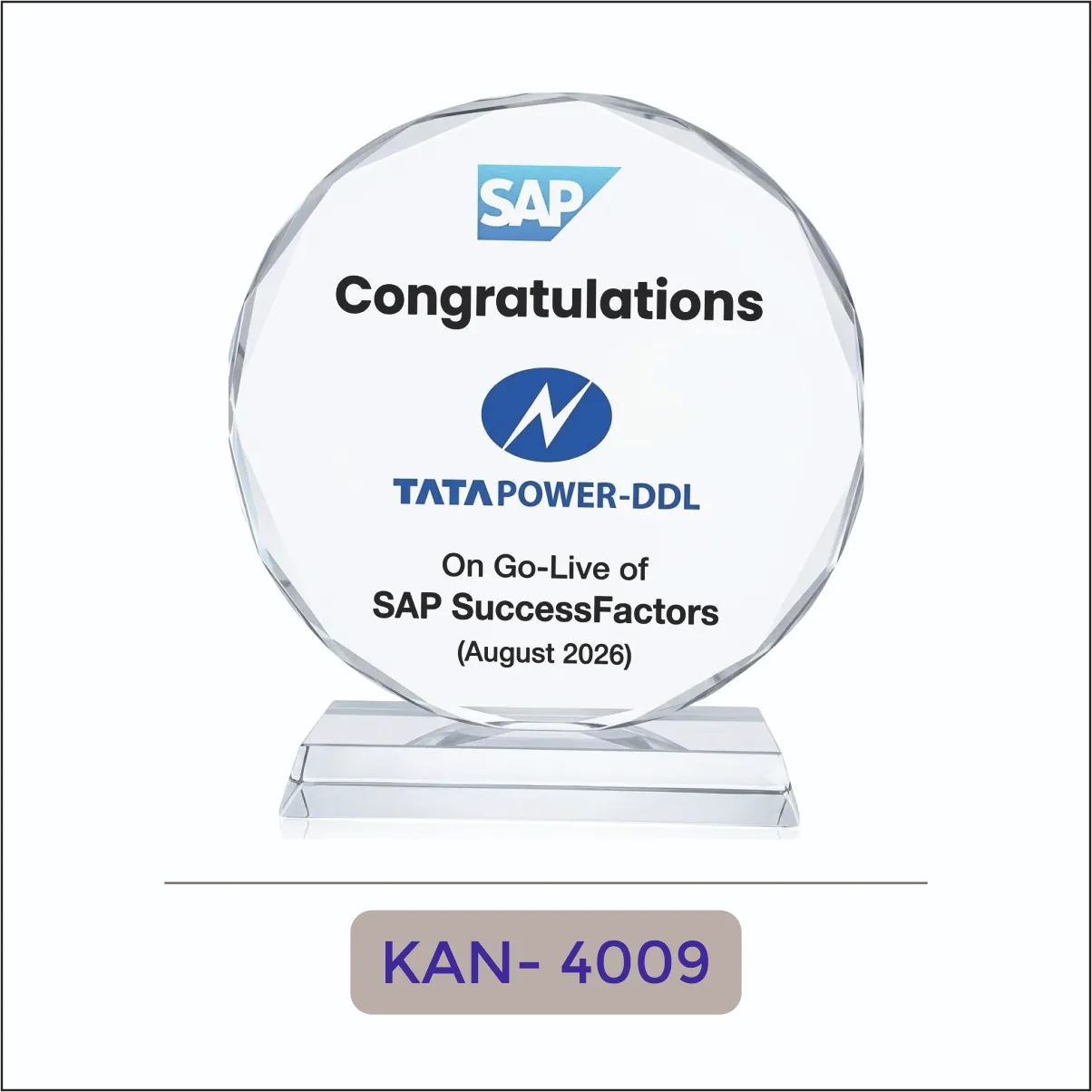 Acrylic Round Corporate Award - KAN-4009