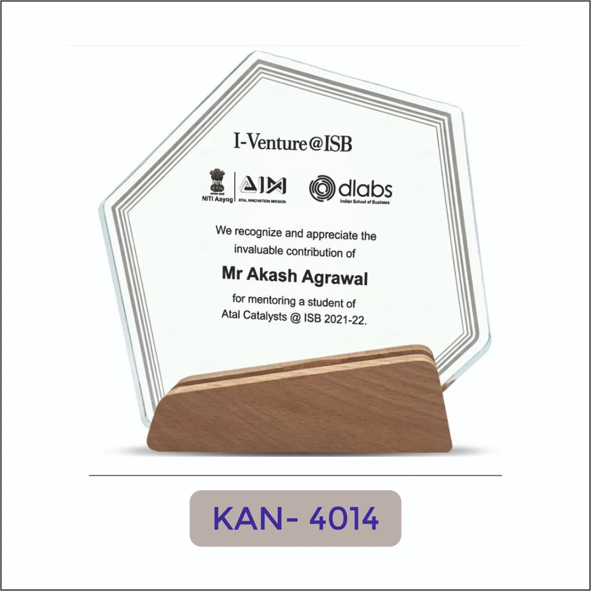 Acrylic Pentagon Award - KAN-4014