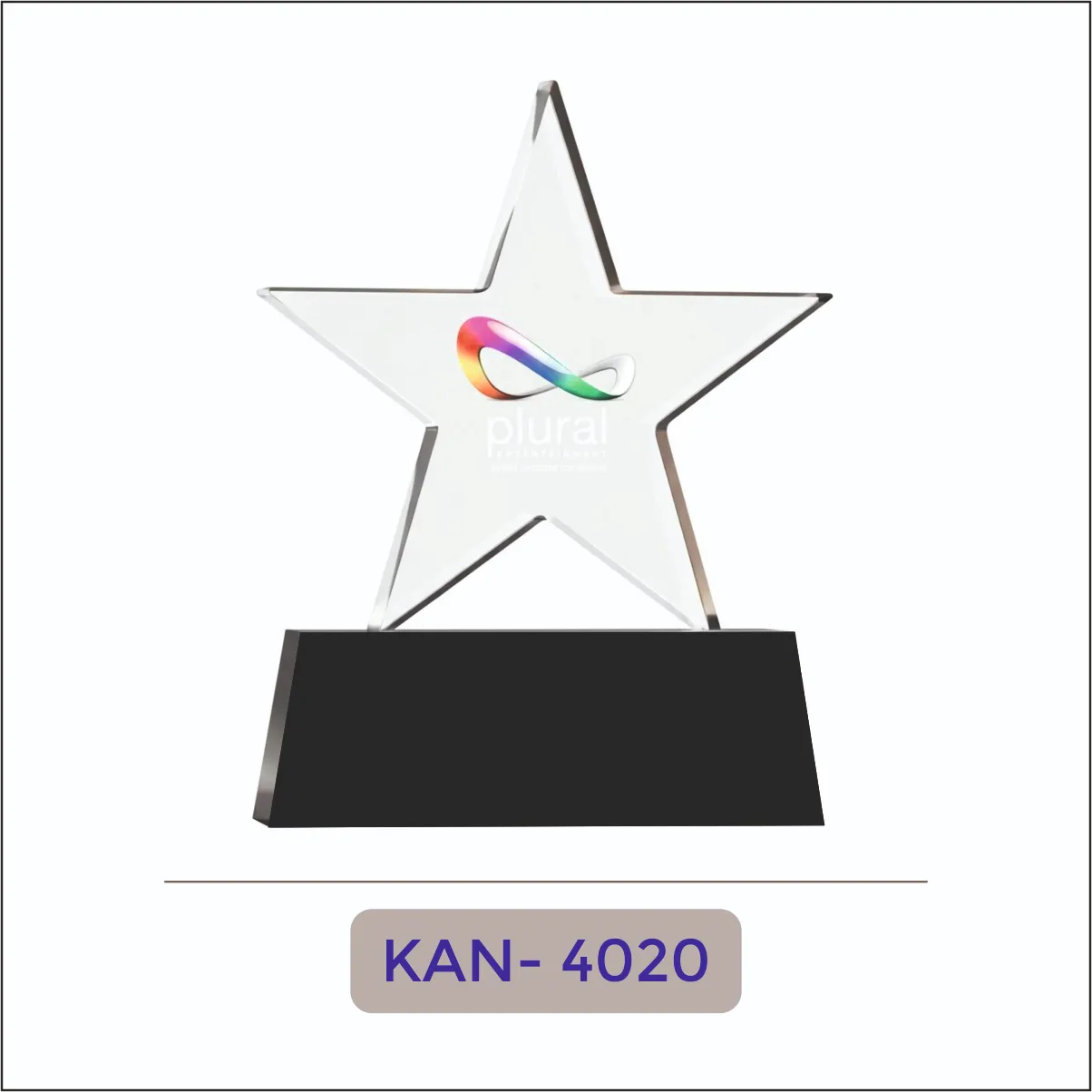 Acrylic Star Trophy - KAN-4020
