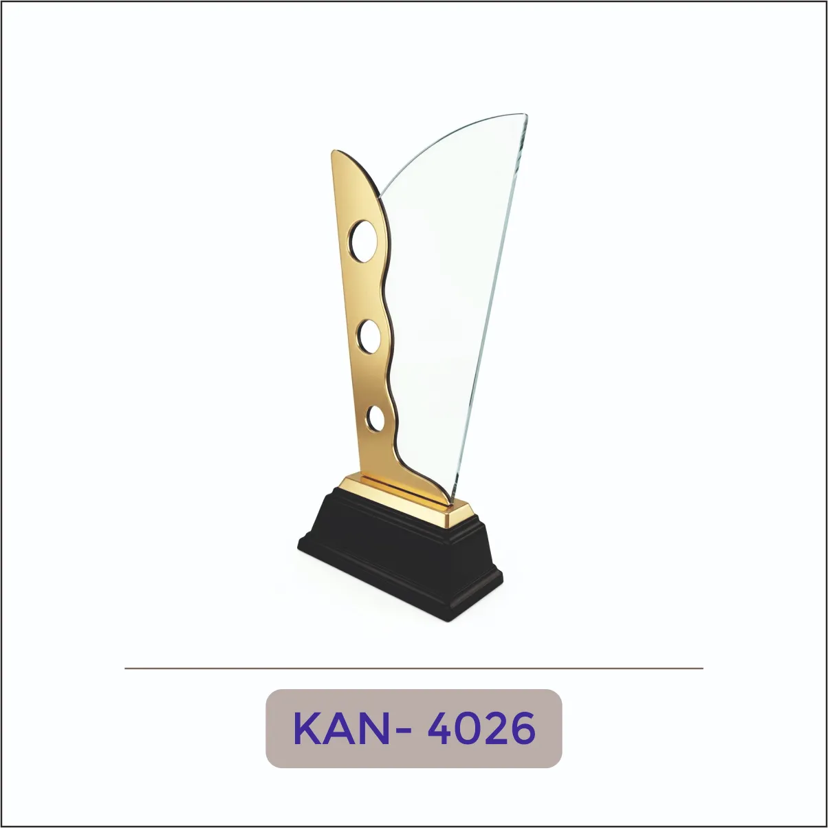 Acrylic Gold Sail Award - KAN-4026