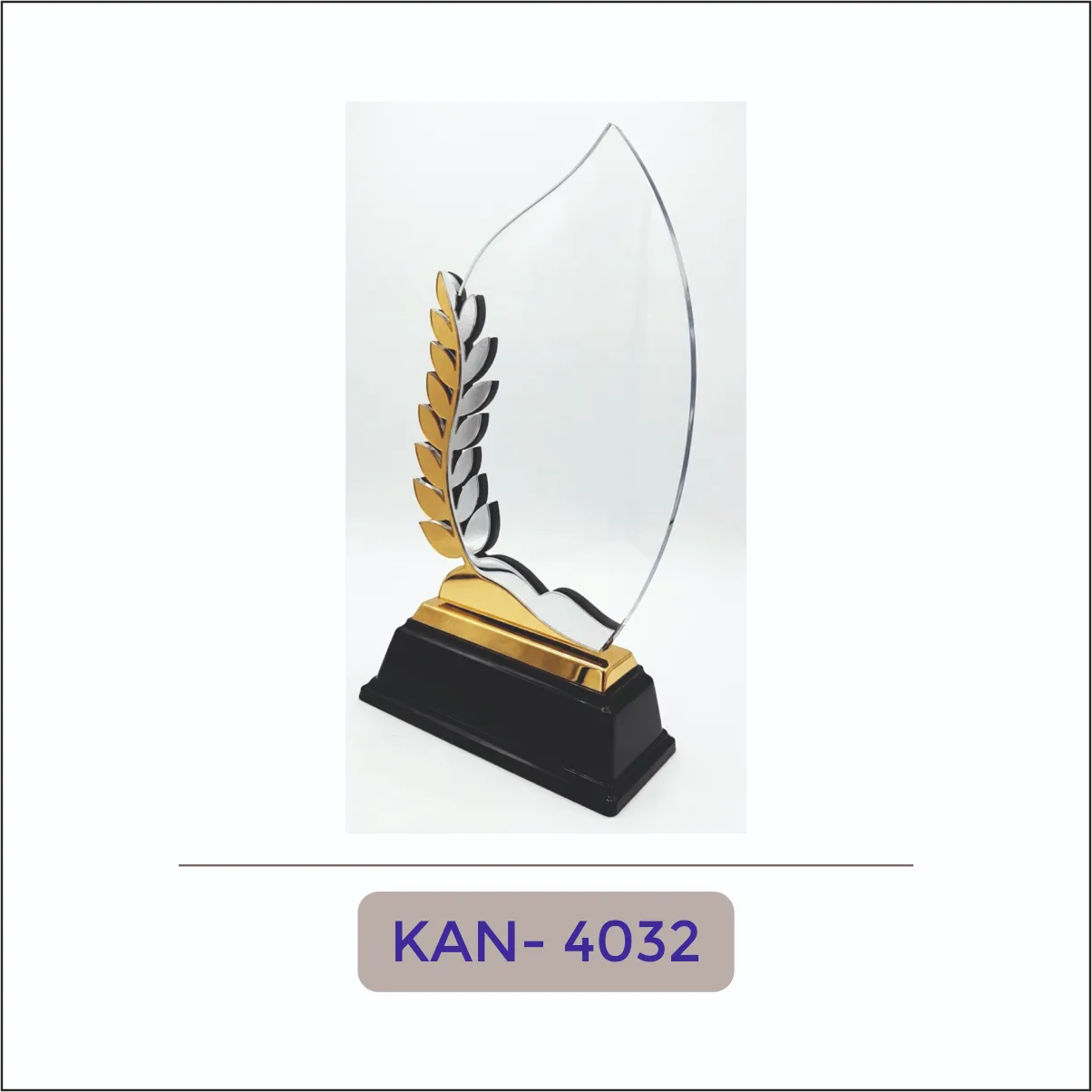 Acrylic Laurel Award - KAN-4032