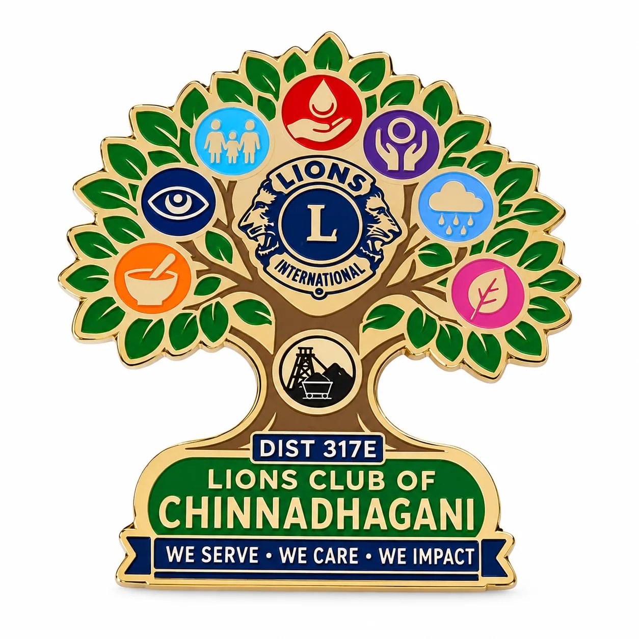 Lions Club Custom Lapel Pin - PIN514