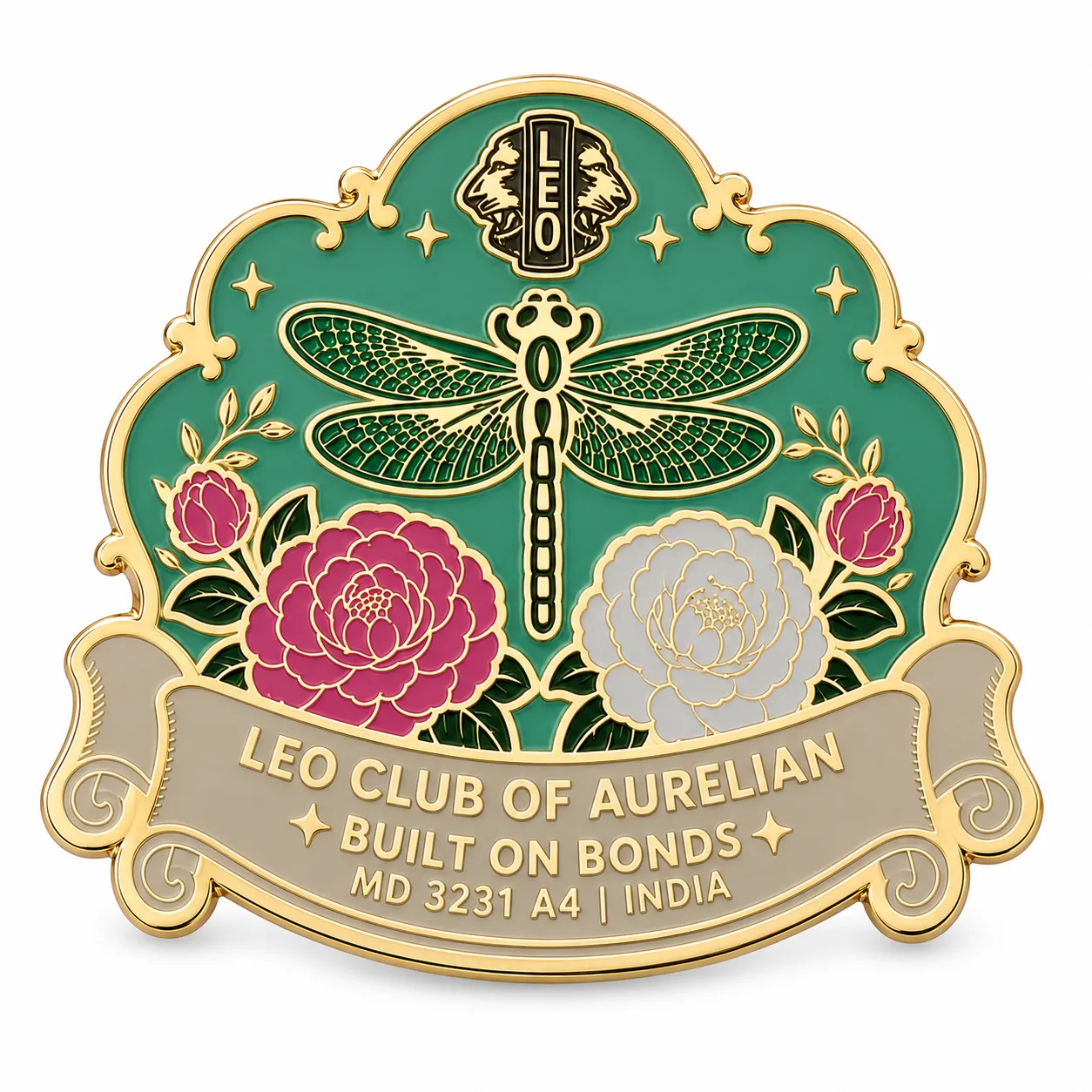 Lions Club Dragonfly Lapel Pin - PIN516